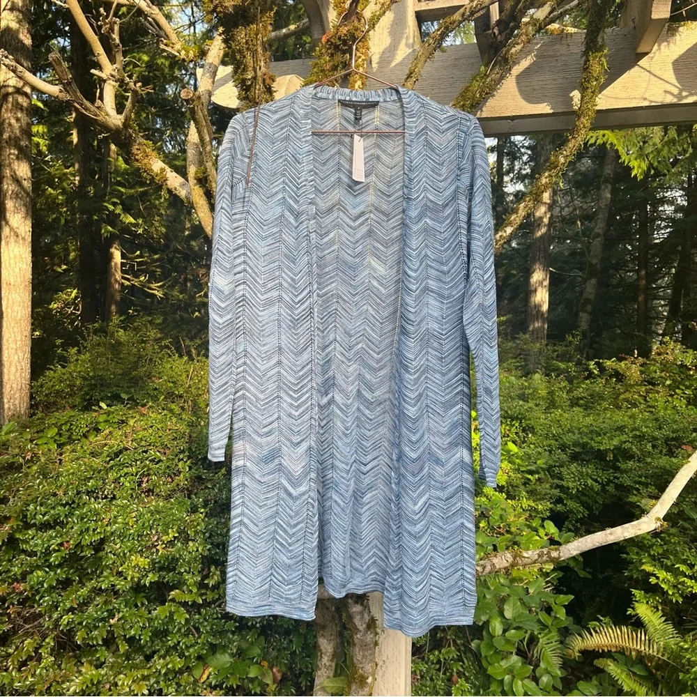 ❄️ Soft Chevron Knit Cardigan – Cozy Blue Layer ❄️ *cross-listed*